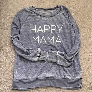 Happy Mama Thin Long Sleeve Shirt Size Medium